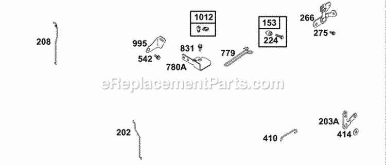 Controls 2 Diagram and Parts List for 137212-1313-E1  Briggs and Stratton Engine